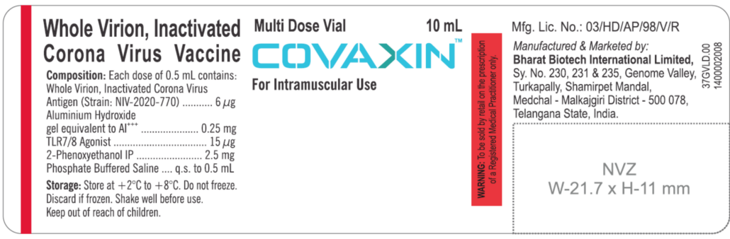 COVAXIN Safety Information